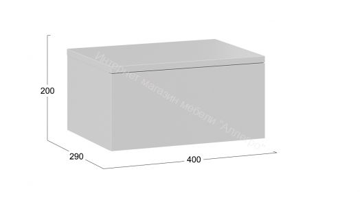 Тумба универсальная Тип 1 Белый Ясень