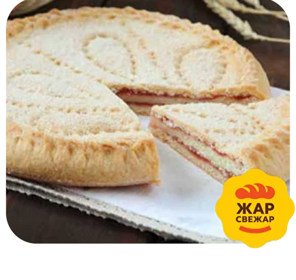 Пирог с клубникой и бананом