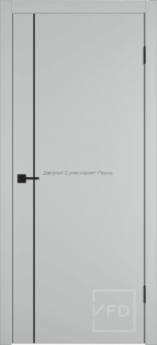 Basic 1V ABS Black (черная кромка с 4х сторон) с Вырезом под магнитный замок