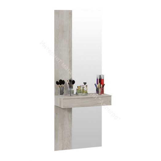 Тумба подвесная с зеркалом «Порто» - СМ-102.08.001-02 Баттл Рок