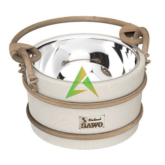 SAWO Ведро деревянное 3л. со вст. из нерж., 341-МA