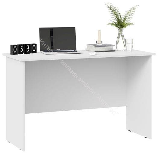 Стол письменный тип 14 (1200) Белый Ясень