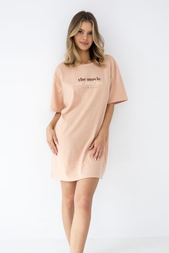 Платье домашнее женское повседневное SENSIS Anika, персиковый
