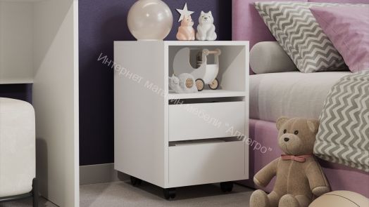 Тумба выкатная Тип 14 Белый Ясень