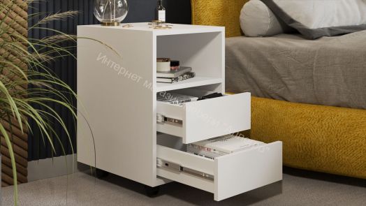 Тумба выкатная Тип 14 Белый Ясень