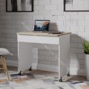 Стол компьютерный «Diamond» тип 2 Дуб Сонома, Белый