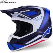 Шлем Alpinestars SM7 Rise, синий с белым