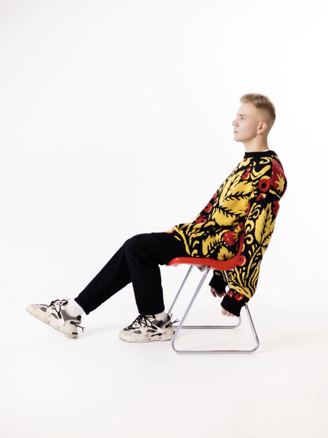 Свитер Хохлома