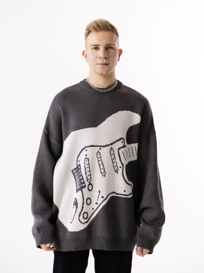 Свитер с электрогитарой