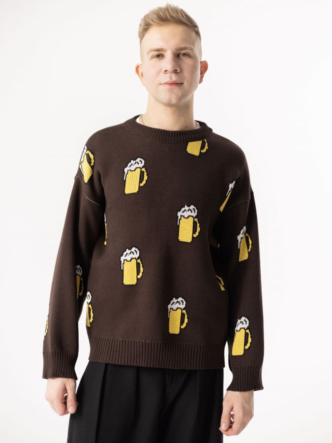 Свитер с пивными кружками