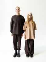 Футболка оверсайз карамель