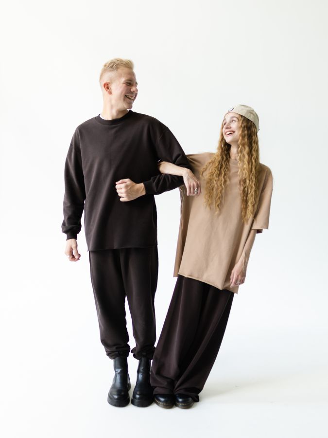 Футболка оверсайз карамель