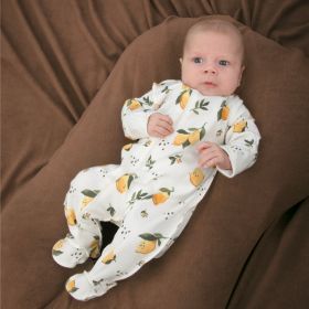 Комбинезон слип на молнии "Лимончики"