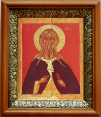 Икона Илия пророк в киоте с басмой Виноградная Лоза (UV-печать)(33081)