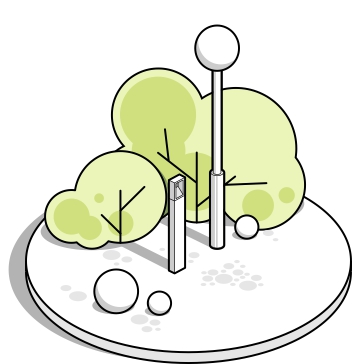 Светильники парковые