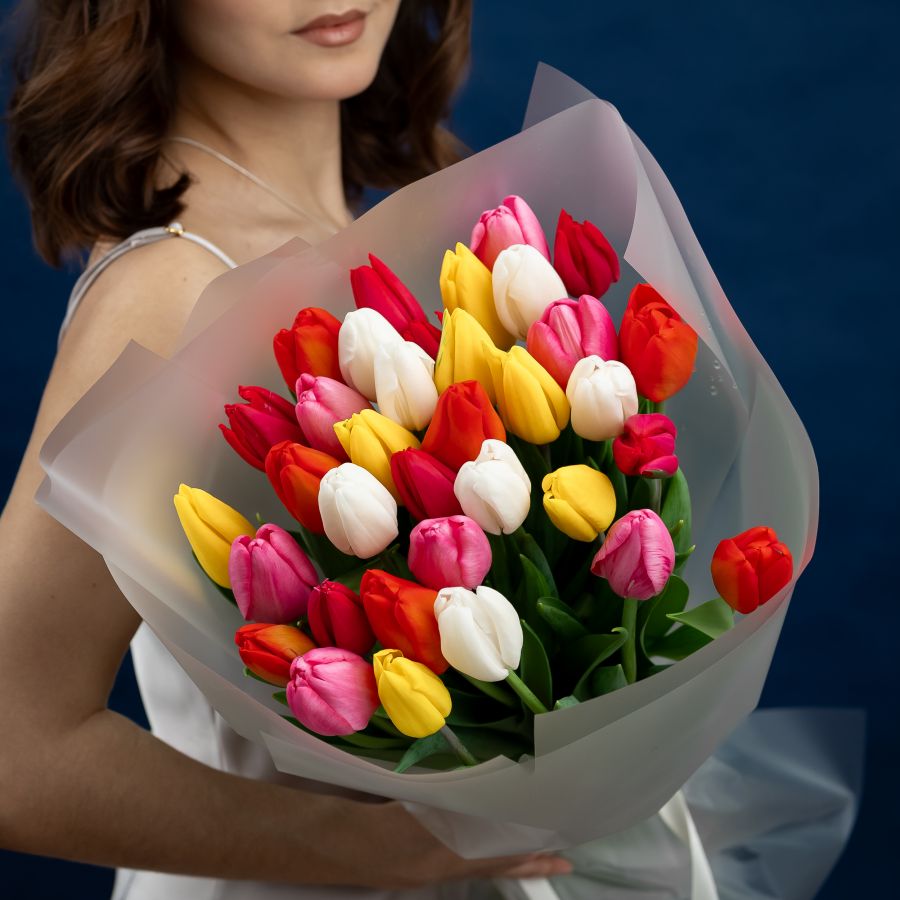 Микс из тюльпанов от 25 штук