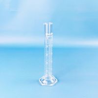 Цилиндр мерный Labdevices 1-50-2, 50 мл, с носиком, стекло, градуированный, со стеклянным шестиугольным основанием