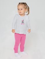 Джемпер интерлок Шайни 20754 [белый/серый]