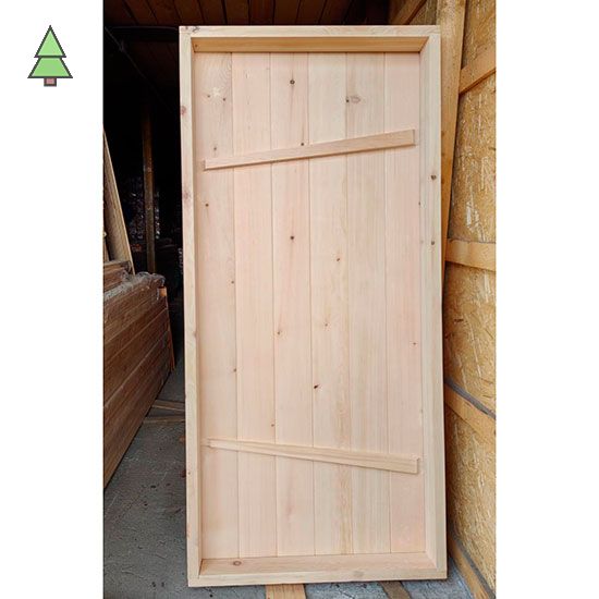 Дверь из массива кедра 40*900*2000 мм