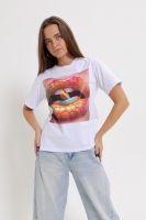 Футболка с принтом змея [в ассортименте]