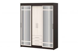 Шкаф-купе "Фортуна", (ш1700*г600*в2100мм), ЛДСП венге/дуб белфорд