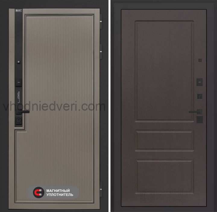 Входная дверь Лабиринт Лаб 1 Про - 03 Орех премиум