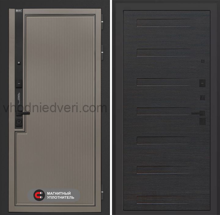 Входная дверь Лабиринт Лаб 1 Про - 14 Эковенге горизонтальный