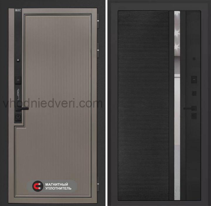 Входная дверь Лабиринт Лаб 1 Про - 31 Черный кварц