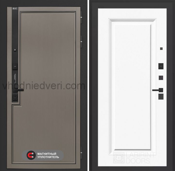 Входная дверь Лабиринт Лаб 1 Про - 27 Эмаль белая