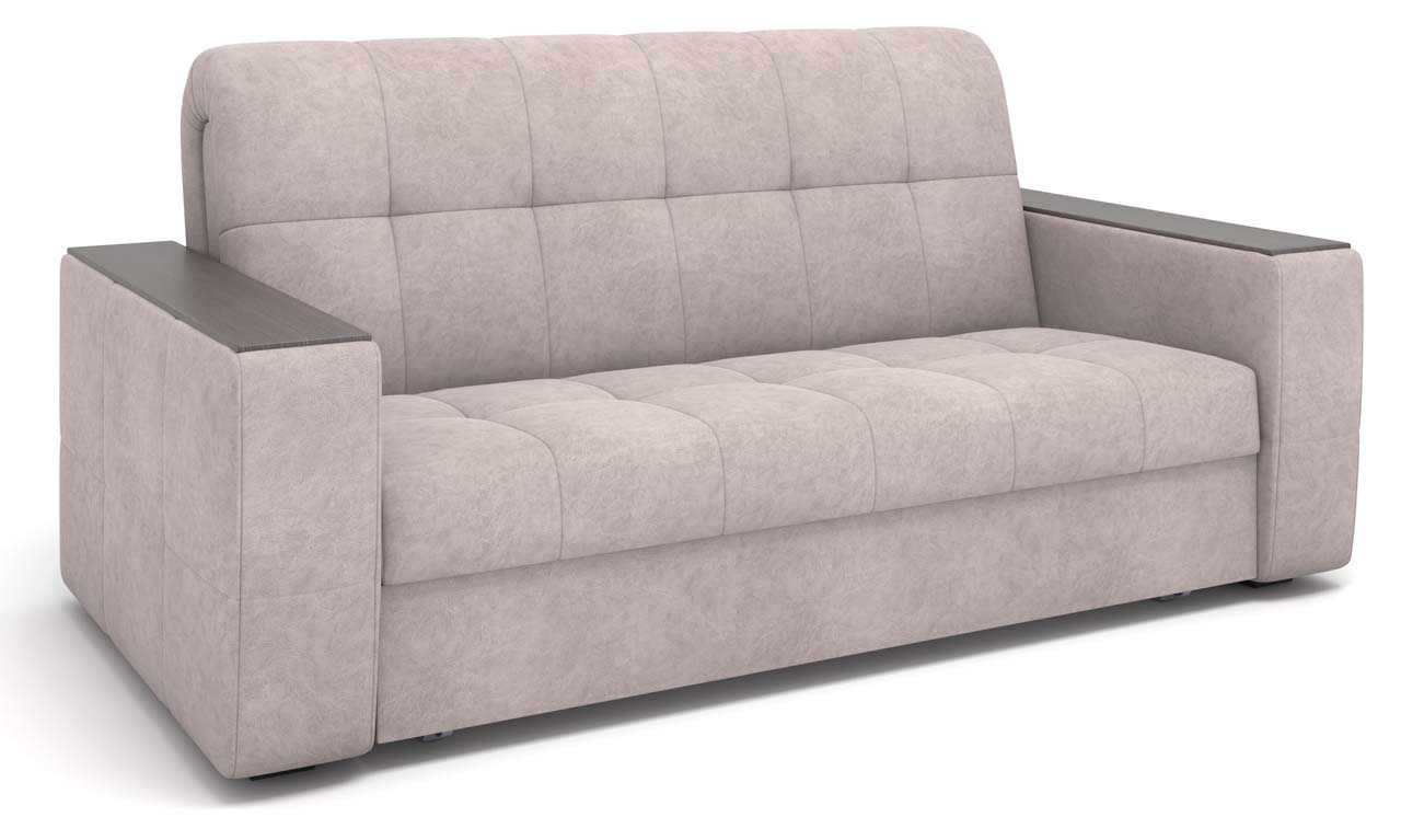 Диван прямой Порто аккордеон (декор Структурный кофе) ткань Goyal Desert