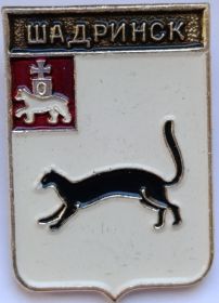 Значок герб Шадринск