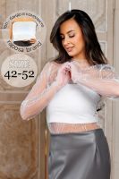 Лонгслив с топом сетка 366-1WHT [белый]