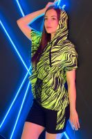 Шорты 8071 [черный+салатовый]