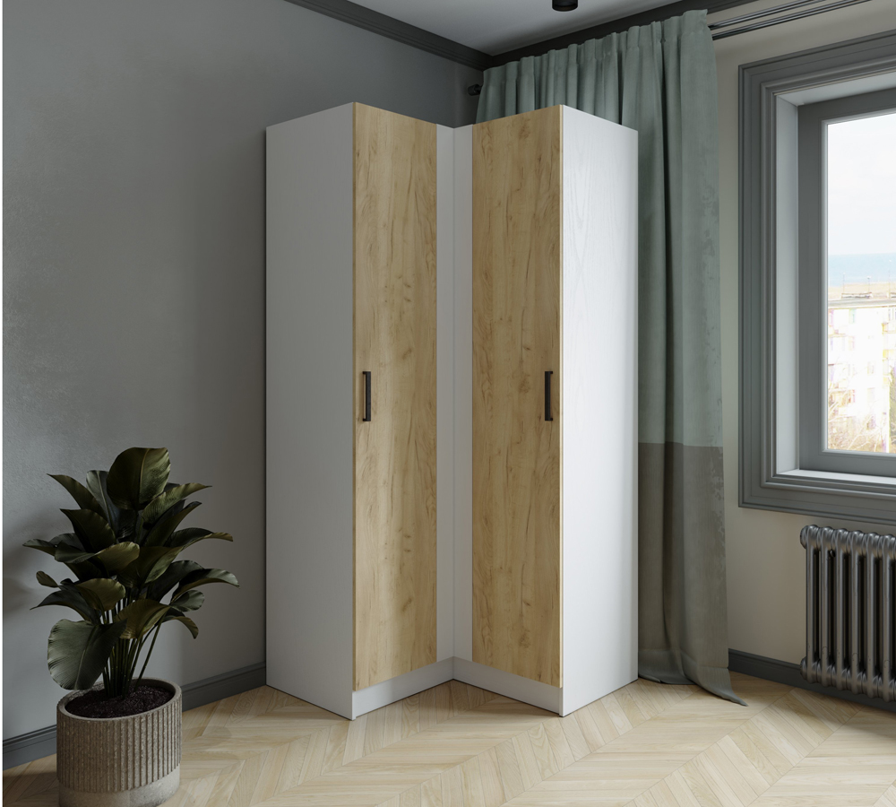 Шкаф комбинированный Ларс угловой угол прямой