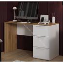 Стол письменный «Стелла» Тип 1 - 402.12 Белый холст, Белый Жемчуг, Яблоня Беллуно