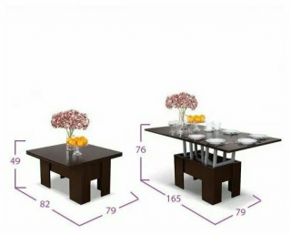 Стол-трансформер Cиэтл цвет Венге-6