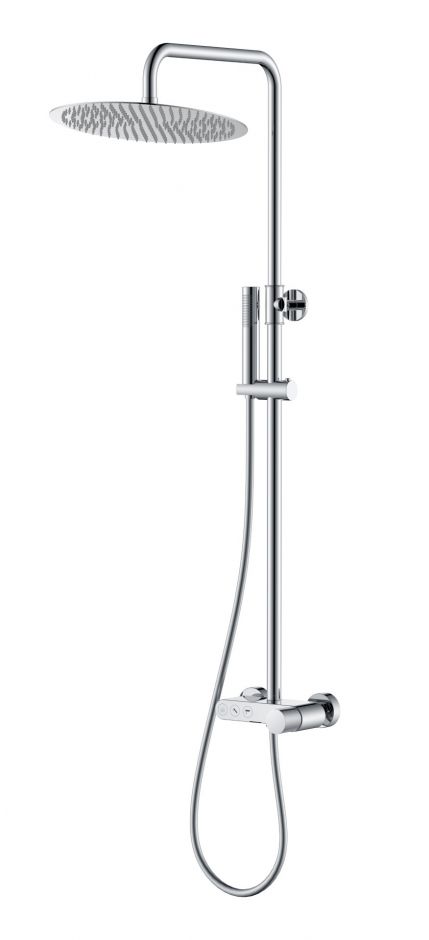 Душевая стойка с круглой лейкой и ручкой Touch Boheme  128 ФОТО