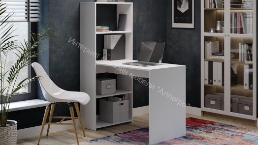 Стол письменный тип 12 Белый ясень