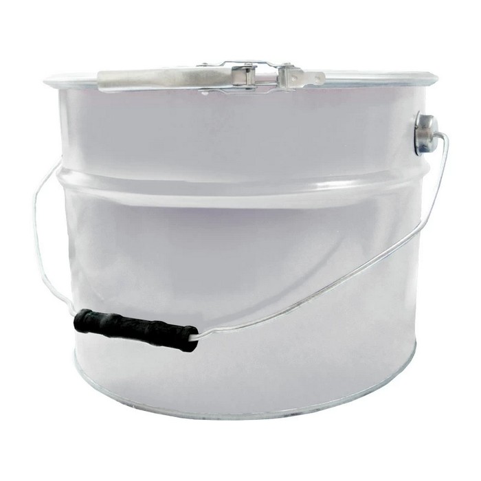 Profkolor Ведро металлическое крышка-обруч, цвет белый, 10л.