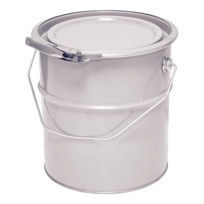 Profkolor Ведро металлическое крышка-обруч, цвет белый, 3л.