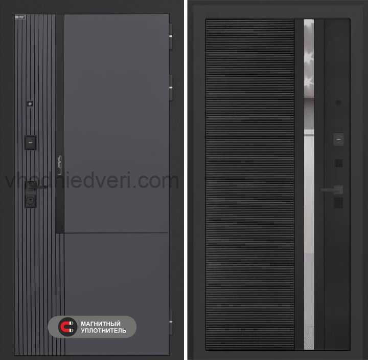 Входная дверь Лабиринт Лаб 2 Про - 31 Черный кварц