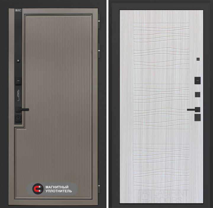 Входная дверь Лабиринт Лаб 1 Про - 06 Сандал белый