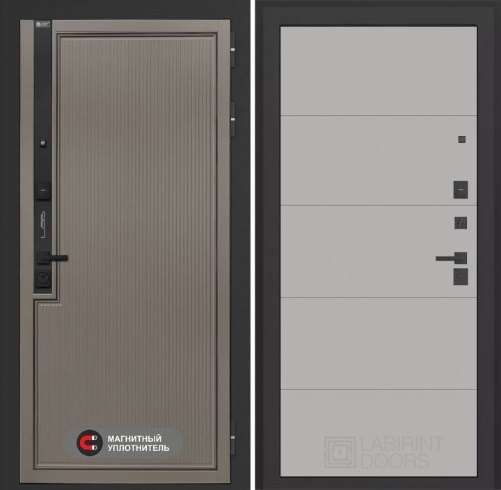 Входная дверь Лабиринт Лаб 1 Про - 13 Грей софт