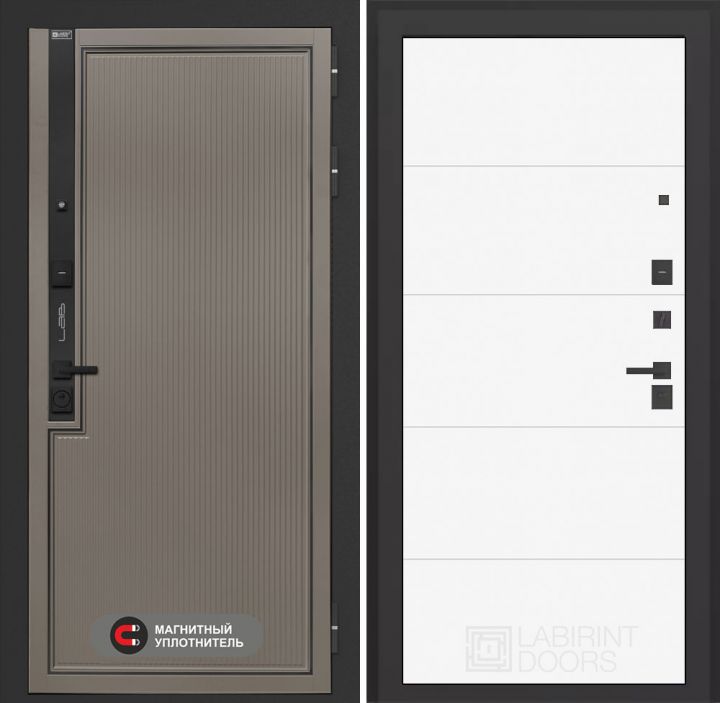 Входная дверь Лабиринт Лаб 1 Про - 13 Белый софт