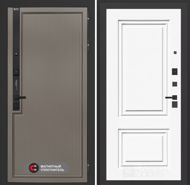 Входная дверь Лабиринт Лаб 1 Про - 26 Эмаль белая