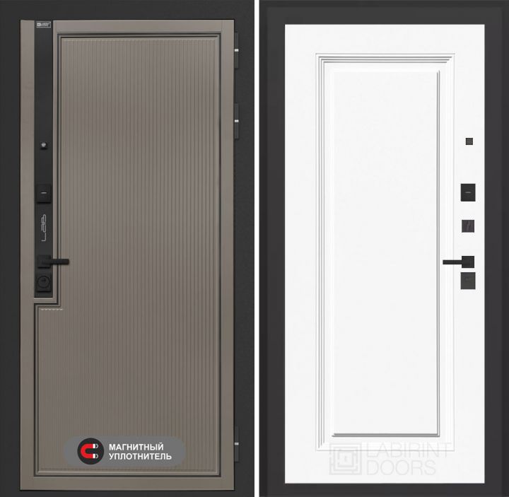 Входная дверь Лабиринт Лаб 1 Про - 27 Эмаль белая