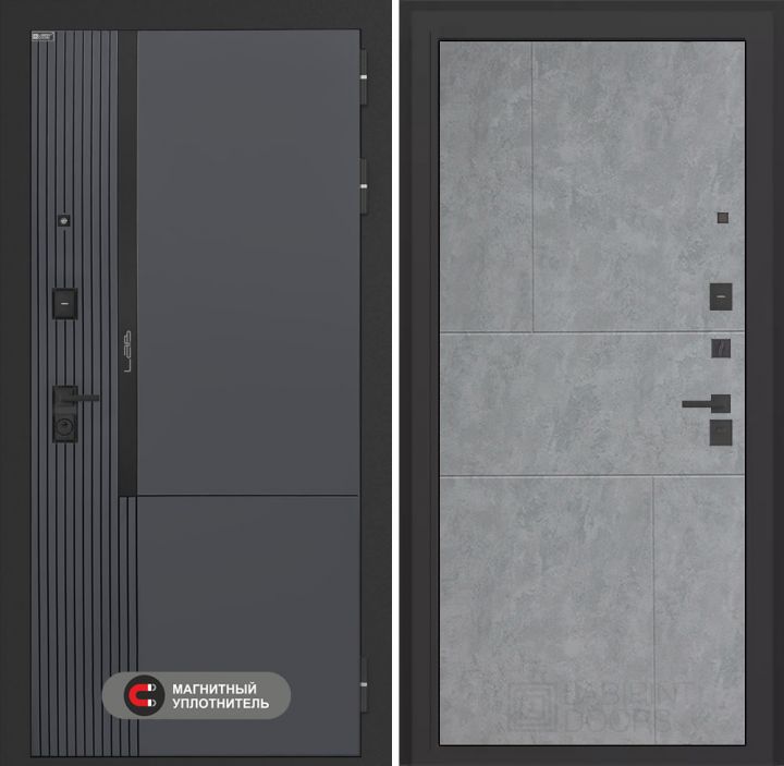 Входная дверь Лабиринт Лаб 2 Про - 21 Бетон светлый