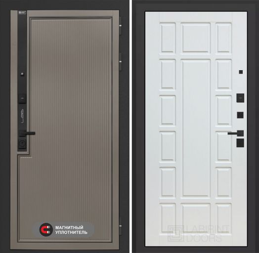 Входная дверь Лабиринт Лаб 1 Про - 12 Белое дерево