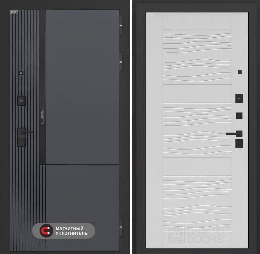 Входная дверь Лабиринт Лаб 2 Про - 06 Белое дерево