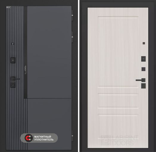 Входная дверь Лабиринт Лаб 2 Про - 03 Сандал белый